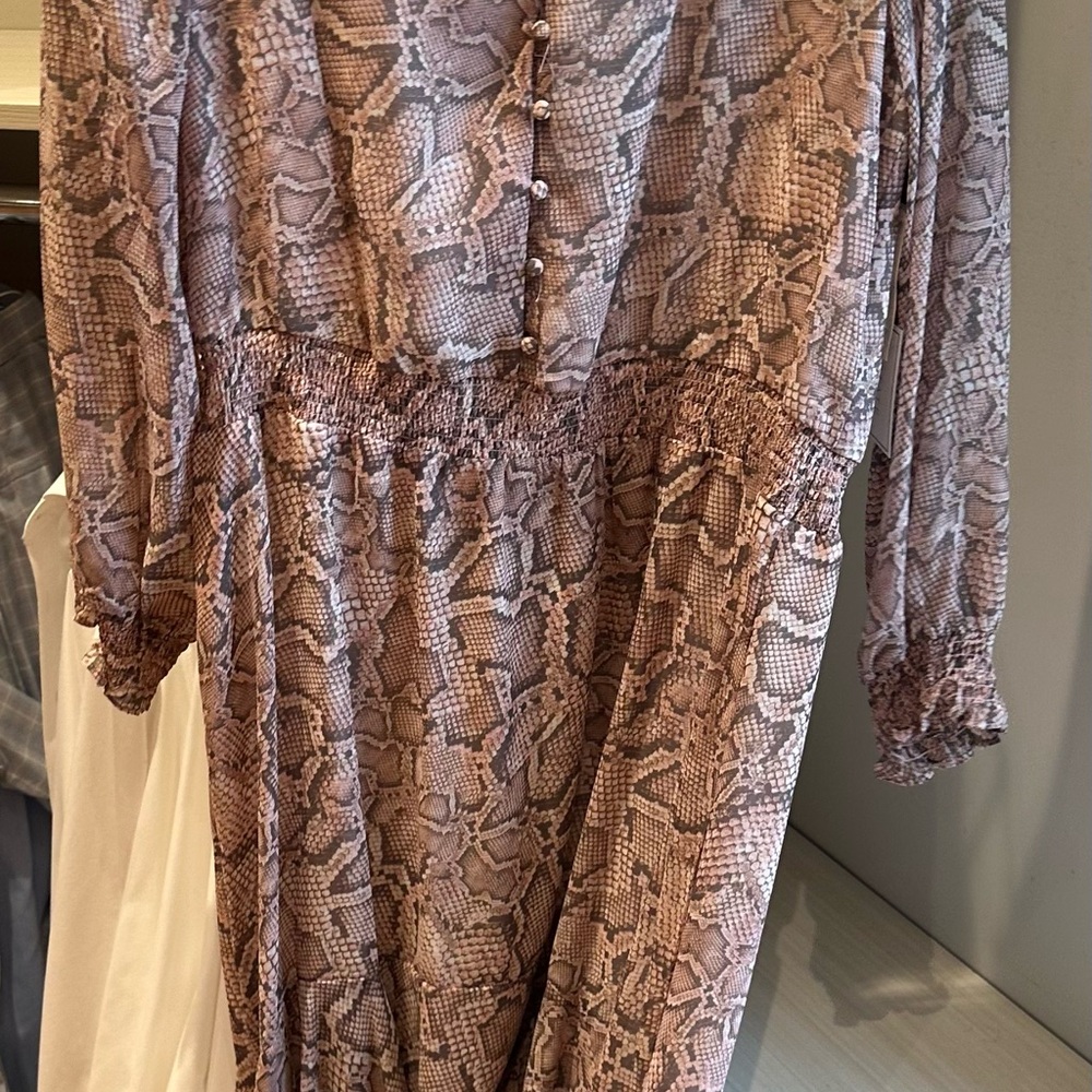 Snakeskin Print Dress
